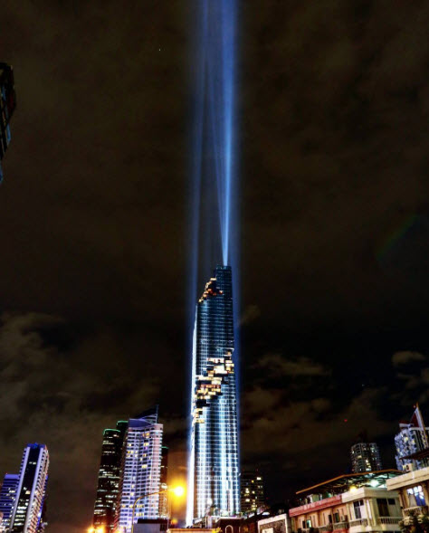 Majestuosa inauguración de la torre más alta de Tailandia